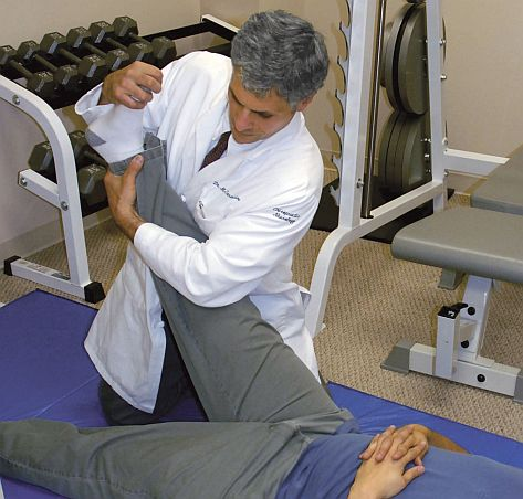 Image of Dr Saracino, chiropractic neurologic  specialist, in his office in King of Prussia, PA